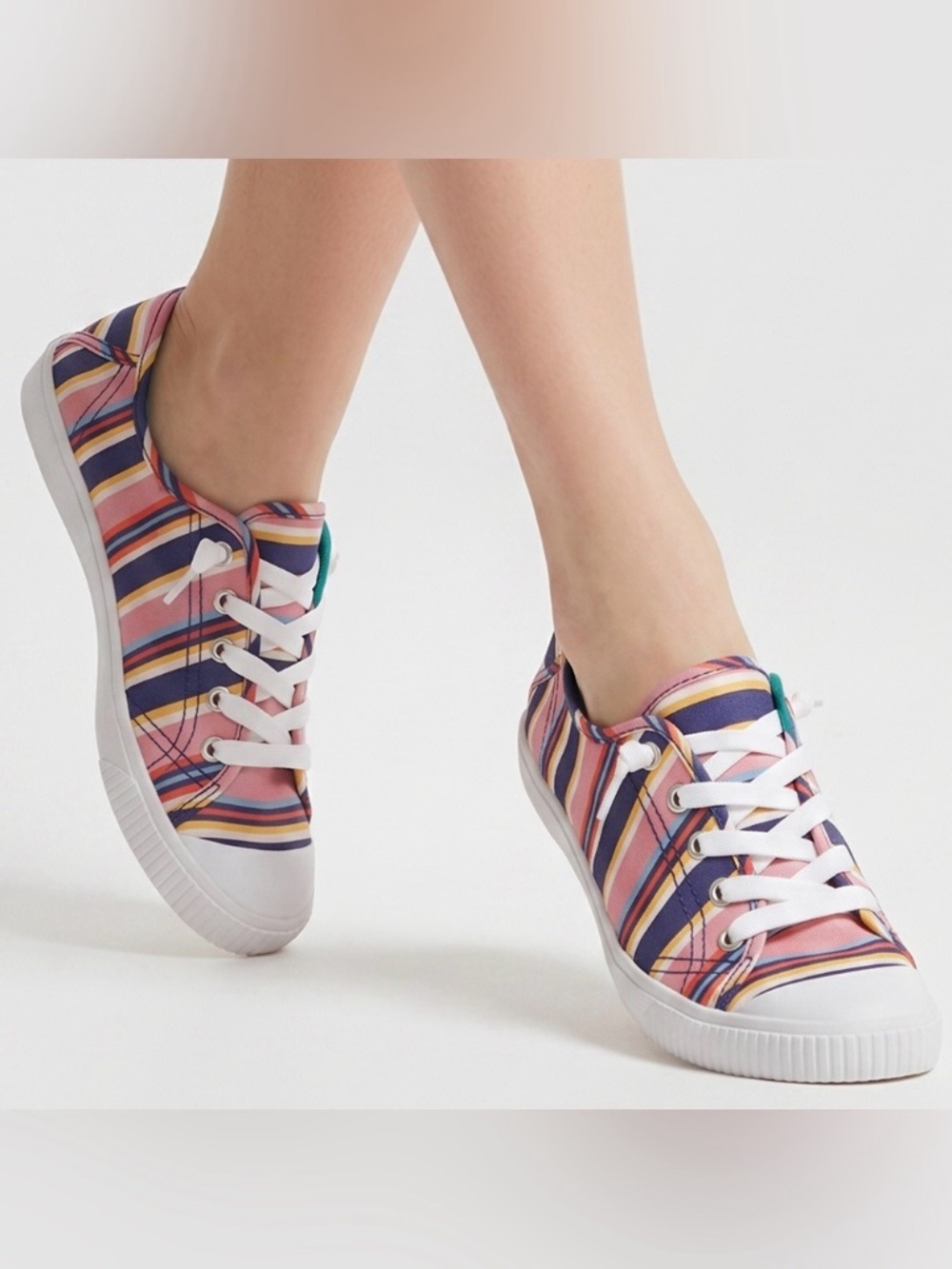 NEW KATE SPADE NEW YORK Women's Tennison Sneakers SIDEWALK STRIPE SIZE 7.5 M NIB